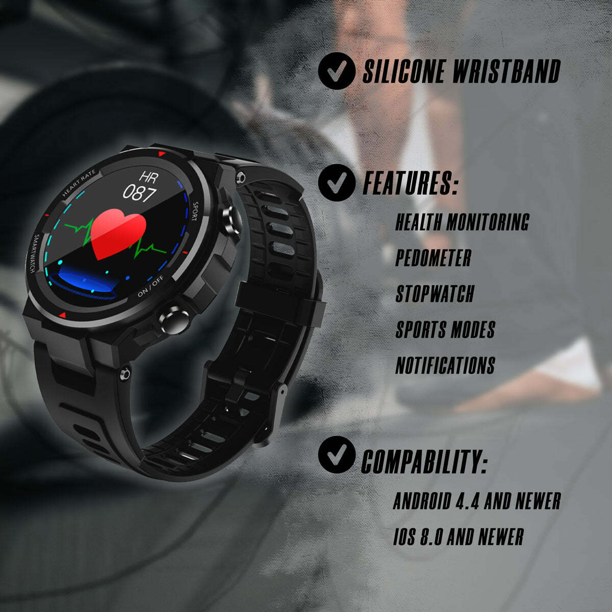 Kuura Smartwatch Tactische T7
