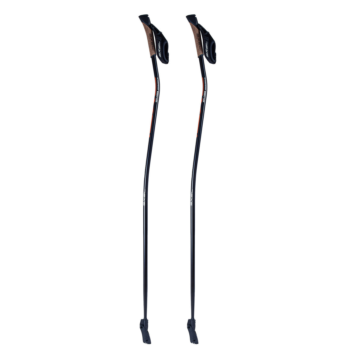 Exel Nordic Pro Curve OEB QR Bastoncini da Nordic Walking Nero/Rosso