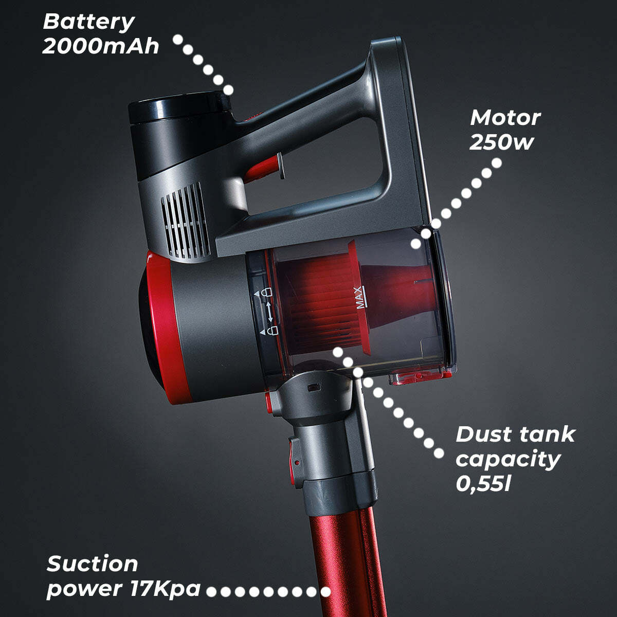 Lykke Akku-Staubsauger Pro 2000