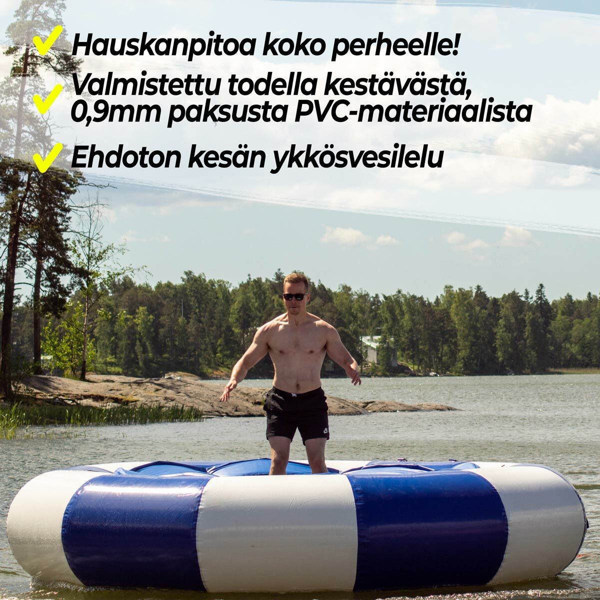 Deep Sea Vesitrampoliini Deluxe 4M