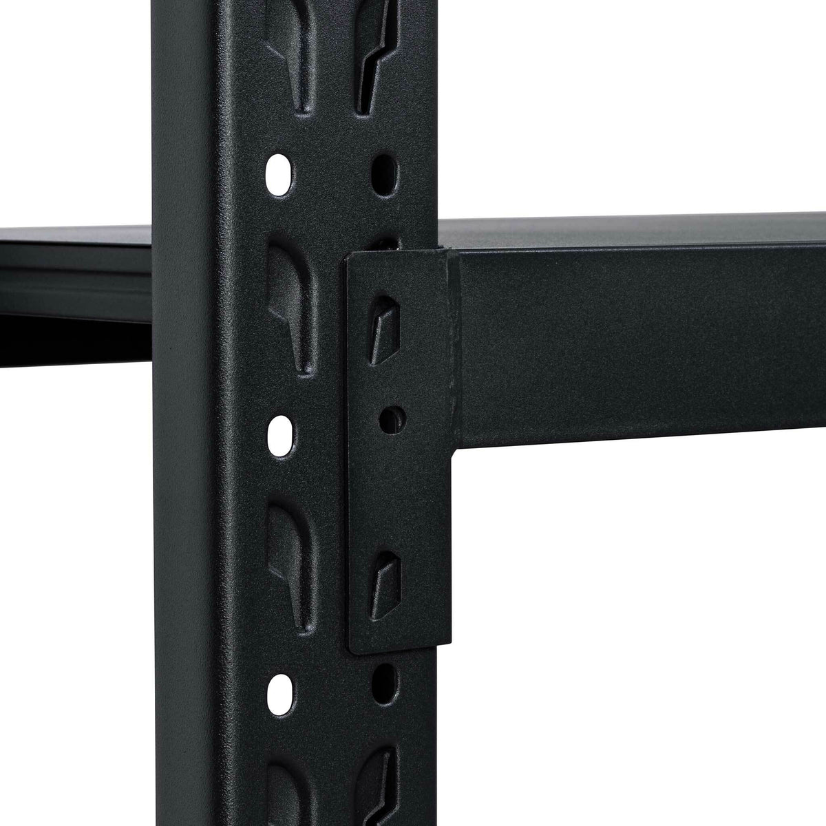 Fornorth Scaffale in metallo 800 kg, 100x60x200 cm, nero