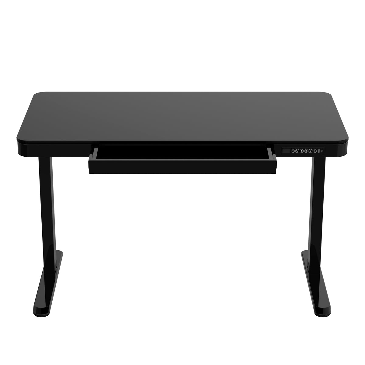 Lykke Electric Standing Desk 120x60cm Polar, black