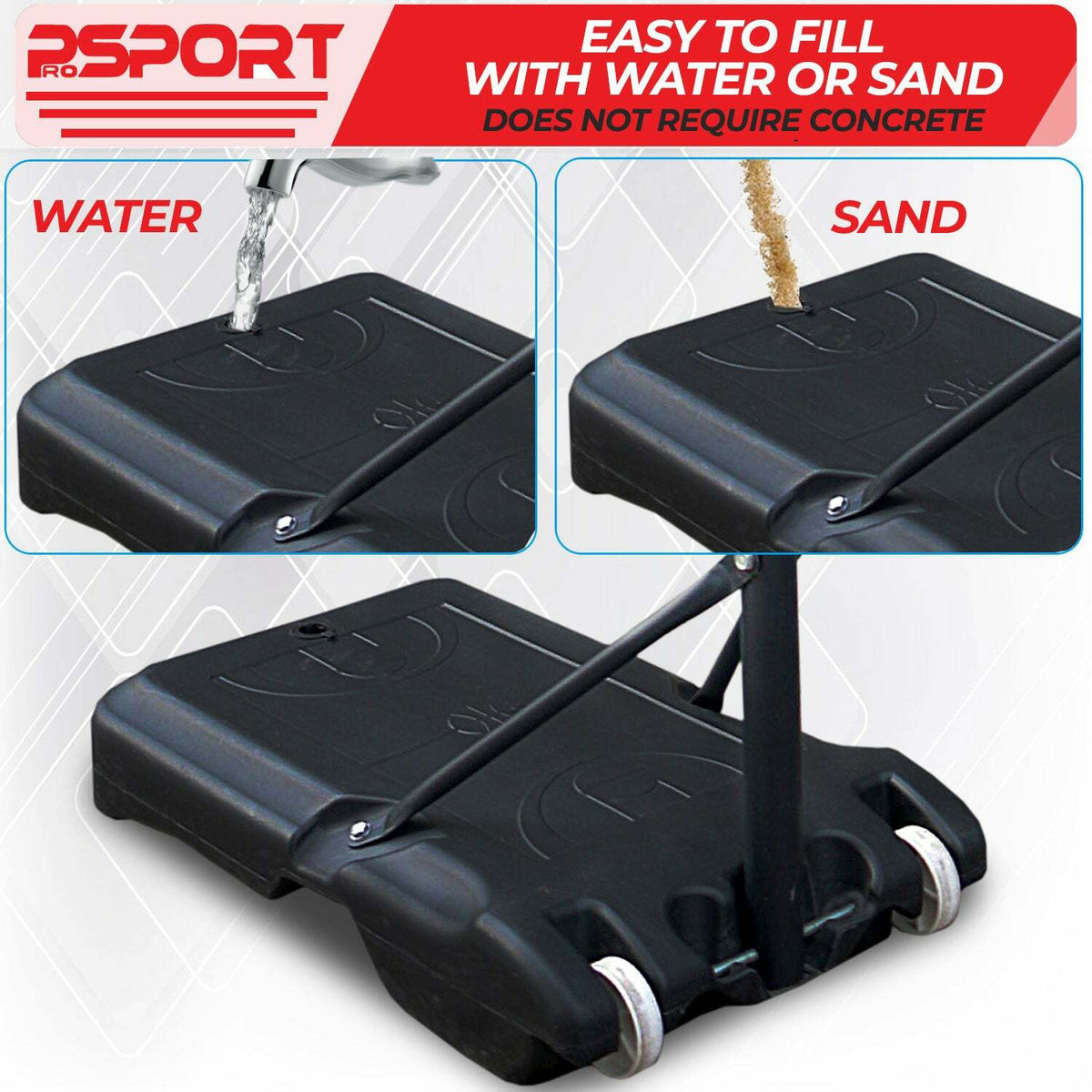 ProSport Canasta de baloncesto infantil 1,6-2,1m