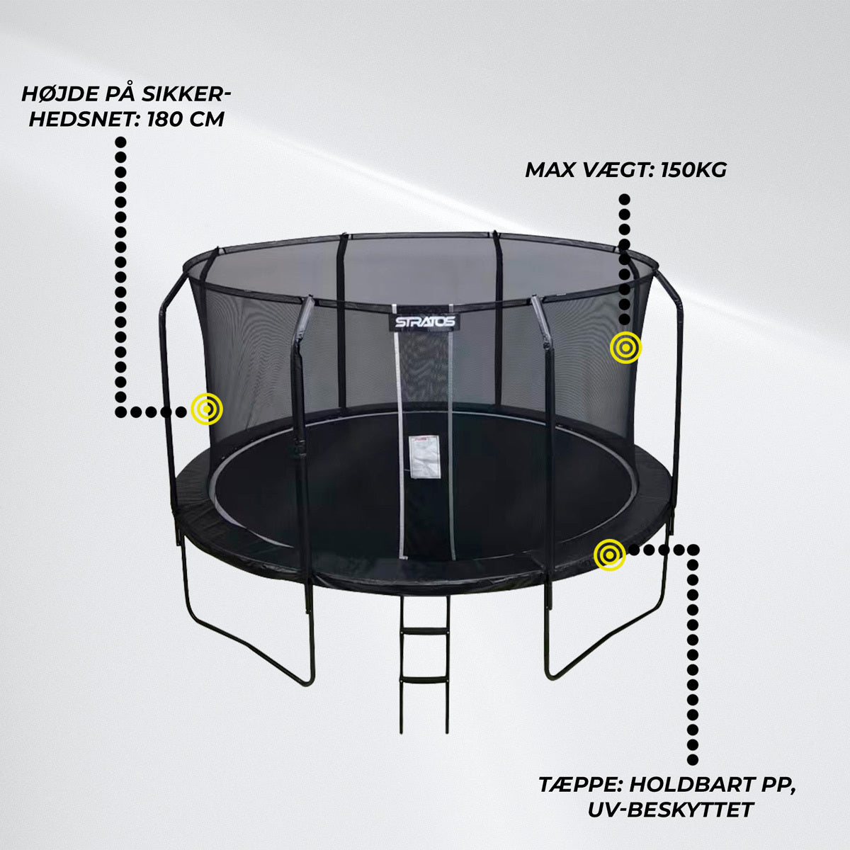 Stratos Trampoliini 427cm Premium Black Line
