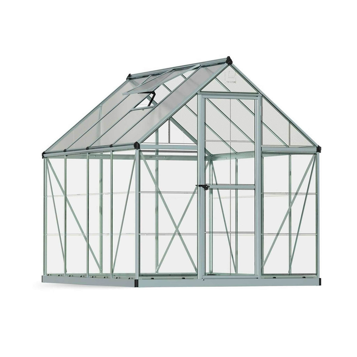 Palram-Canopia Tuinkas Hybrid, 4,6m², 6x8, zilver