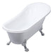 Lykke Vasca da Bagno con Piedini Nordic Deluxe 1500x750x710mm, Bianco