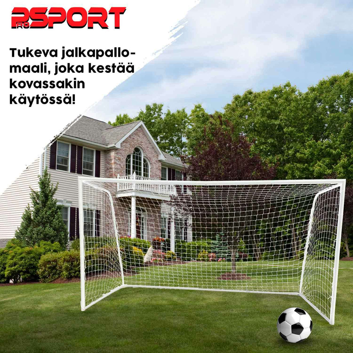 ProSport Football Goal, Sturdy 210x150x50 cm