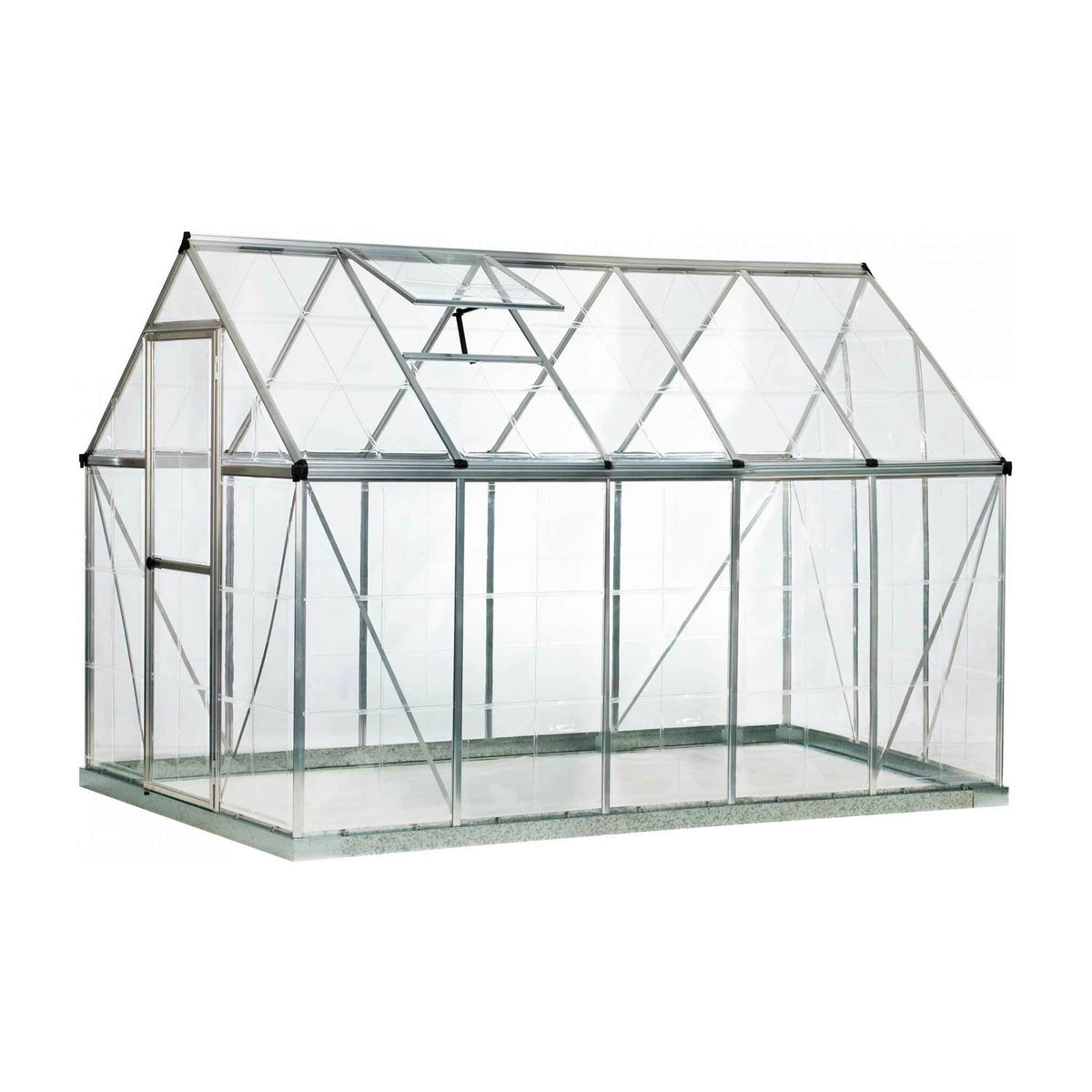 Palram-Canopia Tuinkas Harmony, 5,7m², 6x10, zilver