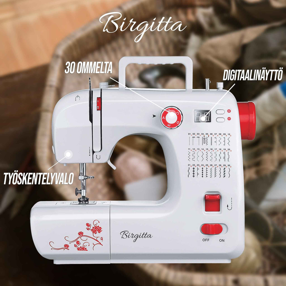 Birgitta Deluxe Digital ompelukone