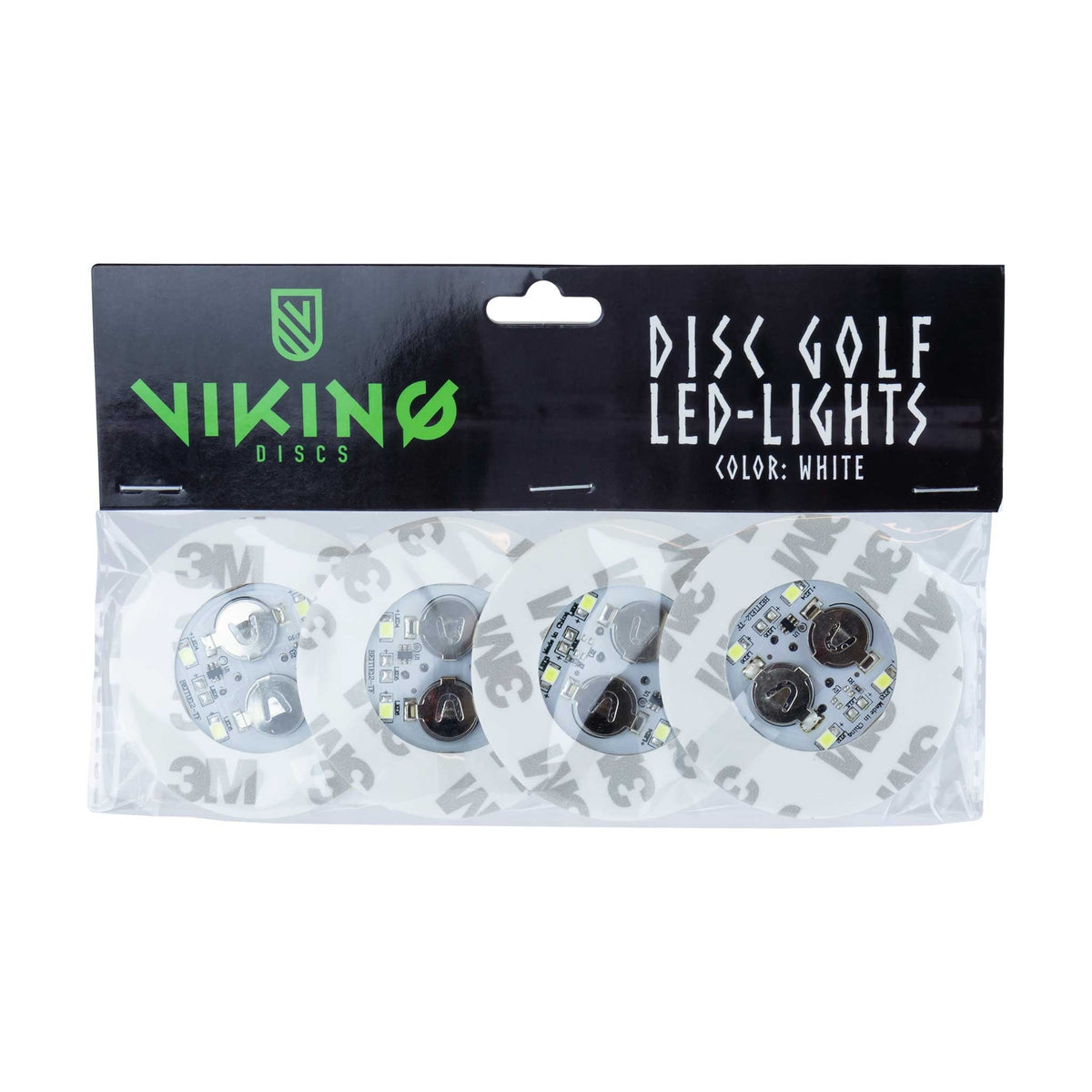 Viking Discs Lumières LED pour disques de disc golf, blanc (4pcs)