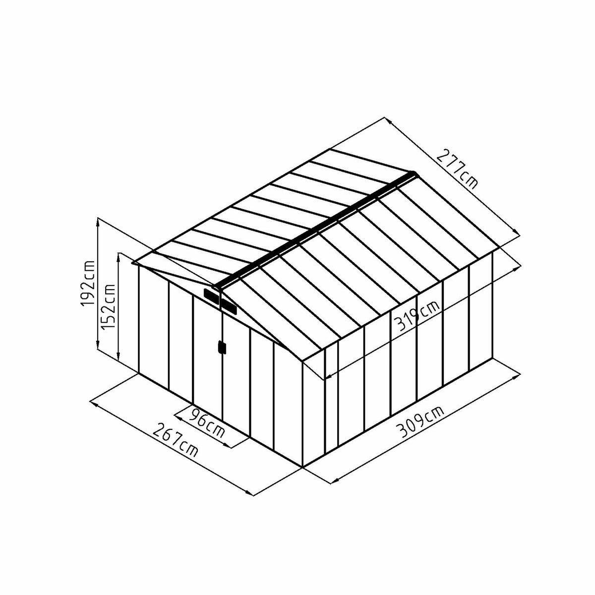 Fornorth Casetta da Giardino, 8.84m2
