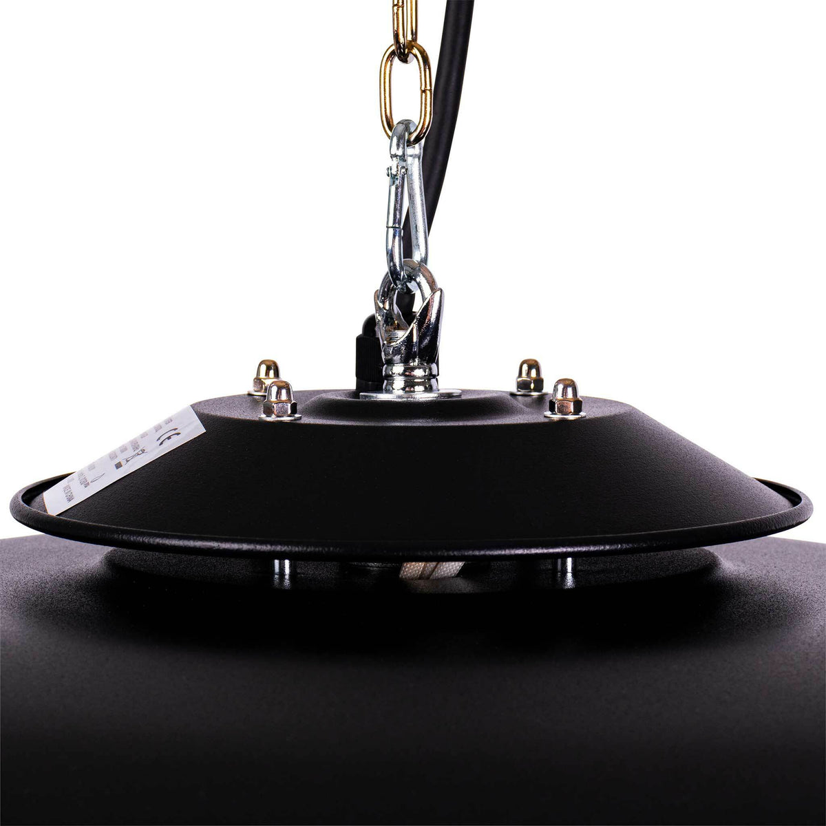 Fornorth Estufa de Exterior Ceiling Heater Deluxe 2000W control remoto, negro