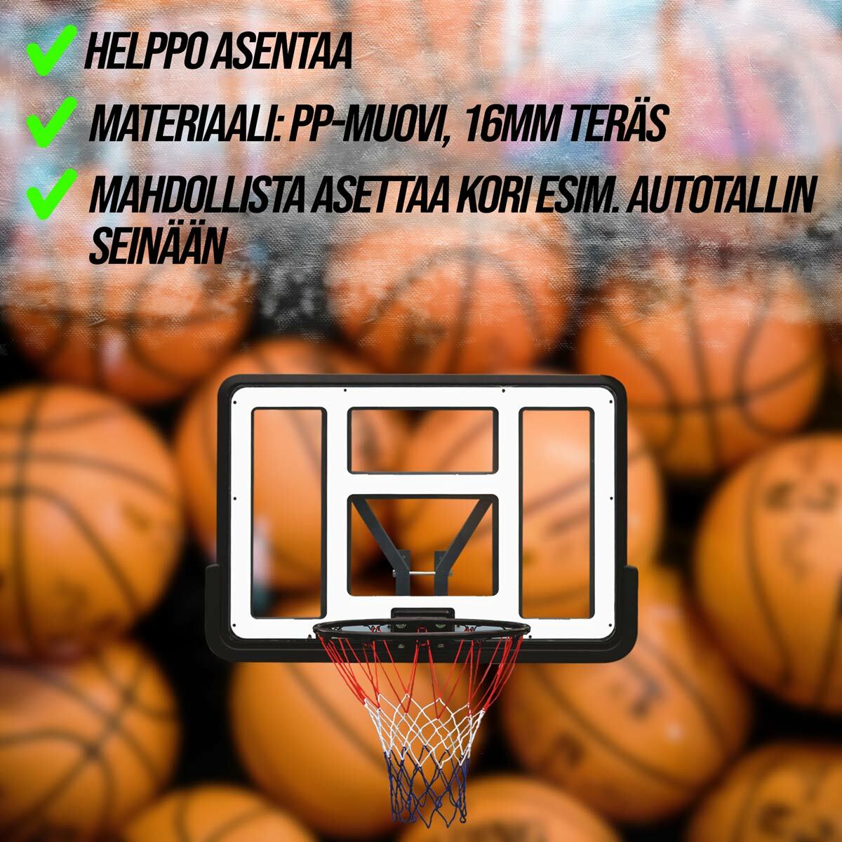 Prosport Koripallokori ja taustalevy