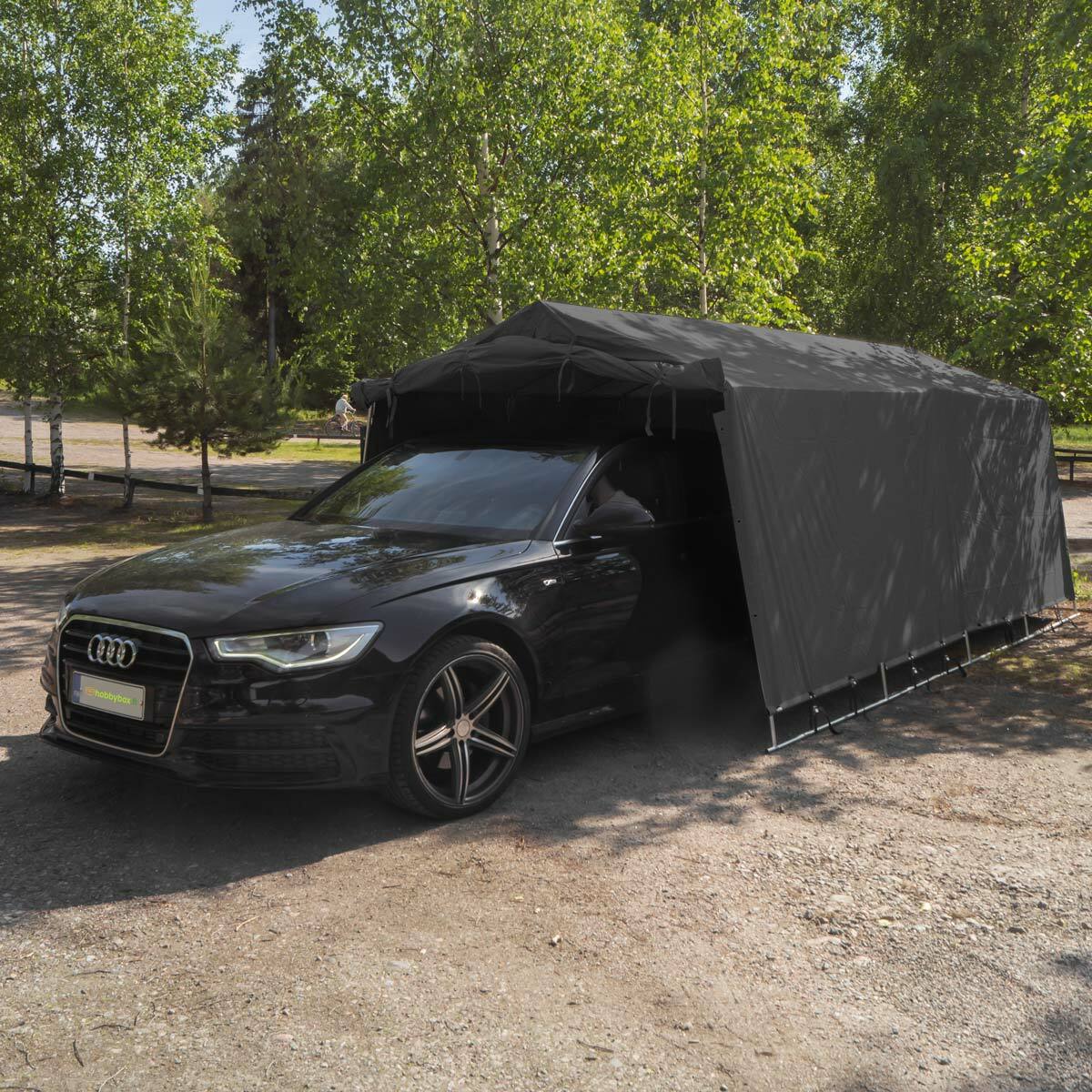 Fornorth Portable Garage 3.4x7m, dark grey