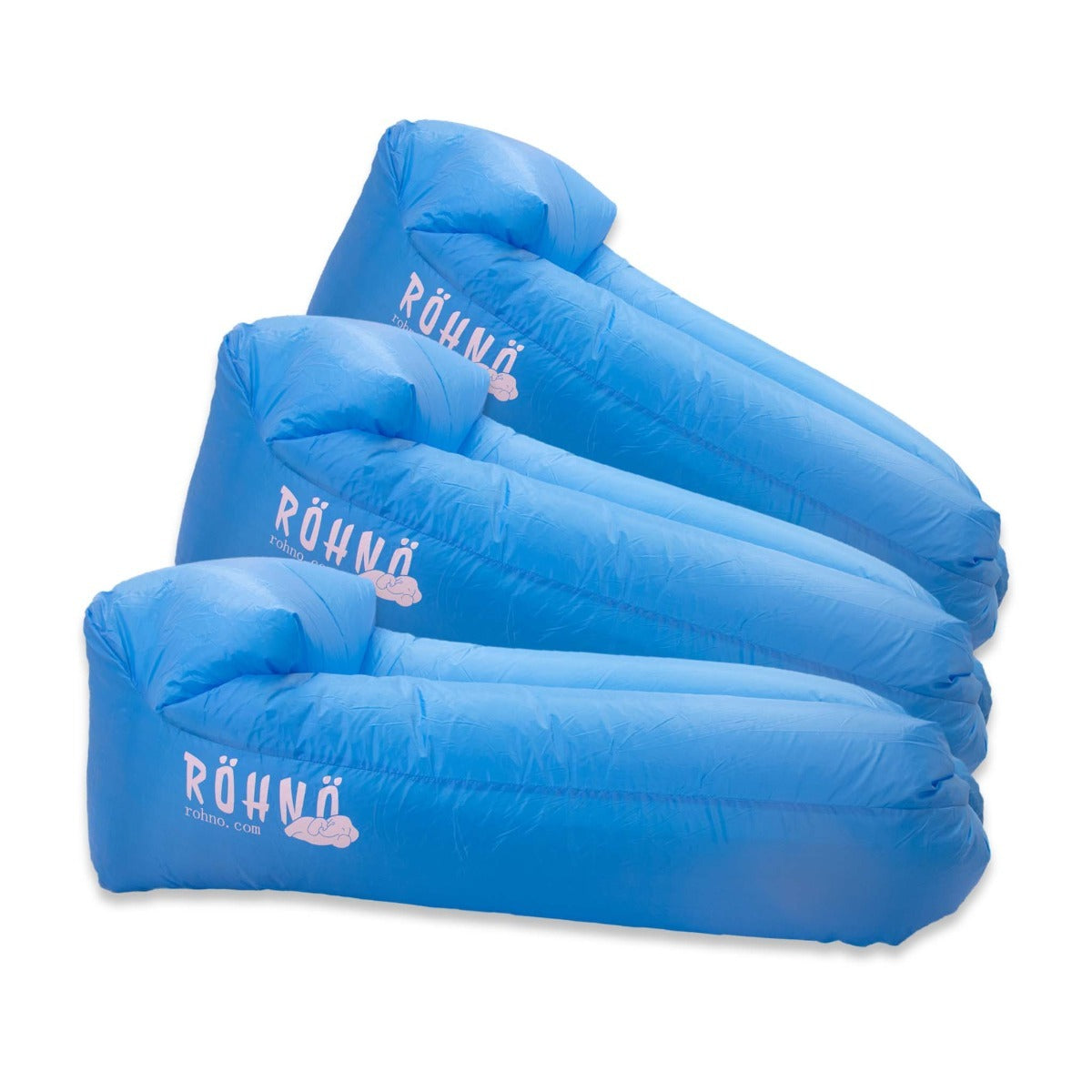 Röhnö Divano gonfiabile Multipack, 3 pezzi turqoise