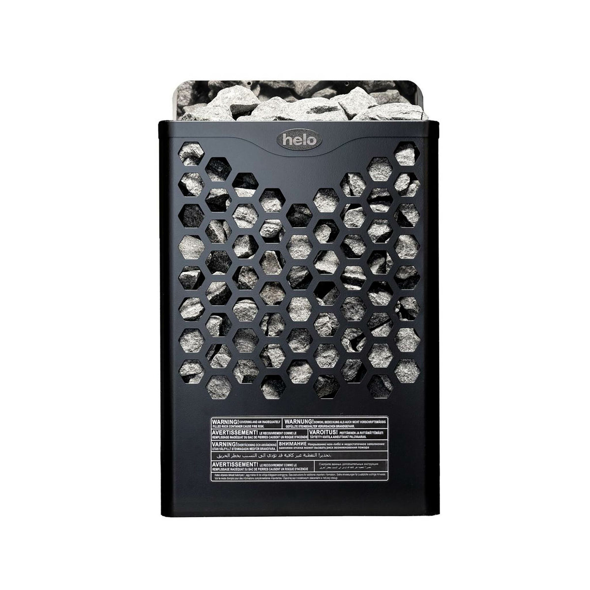 Helo Saunaofen Elektrisch Hanko 80 STJ, 8kW, 8-12m³ feste Regelung, schwarz