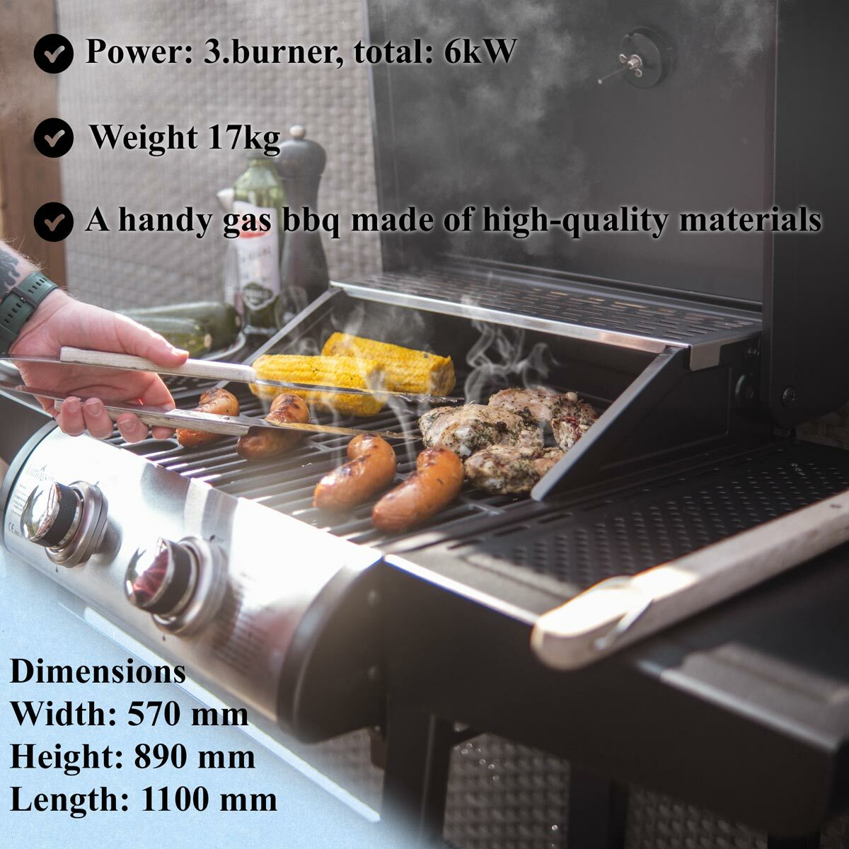 Limousin Barbacoa de gas Classic 2