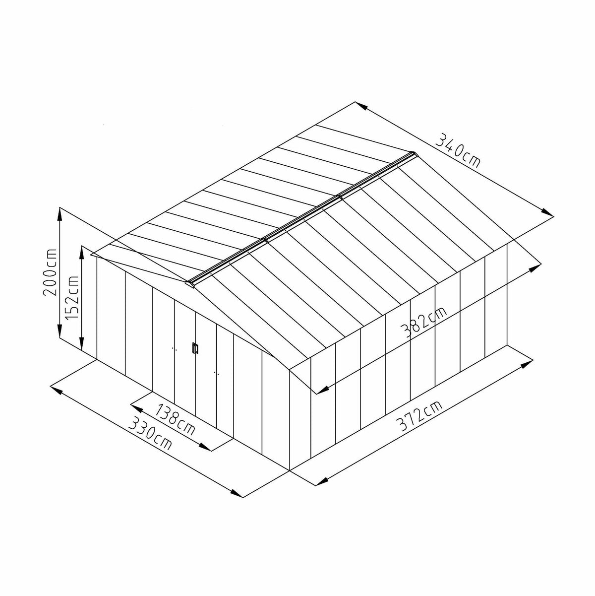 Fornorth Casetta da Giardino, 12.99m2