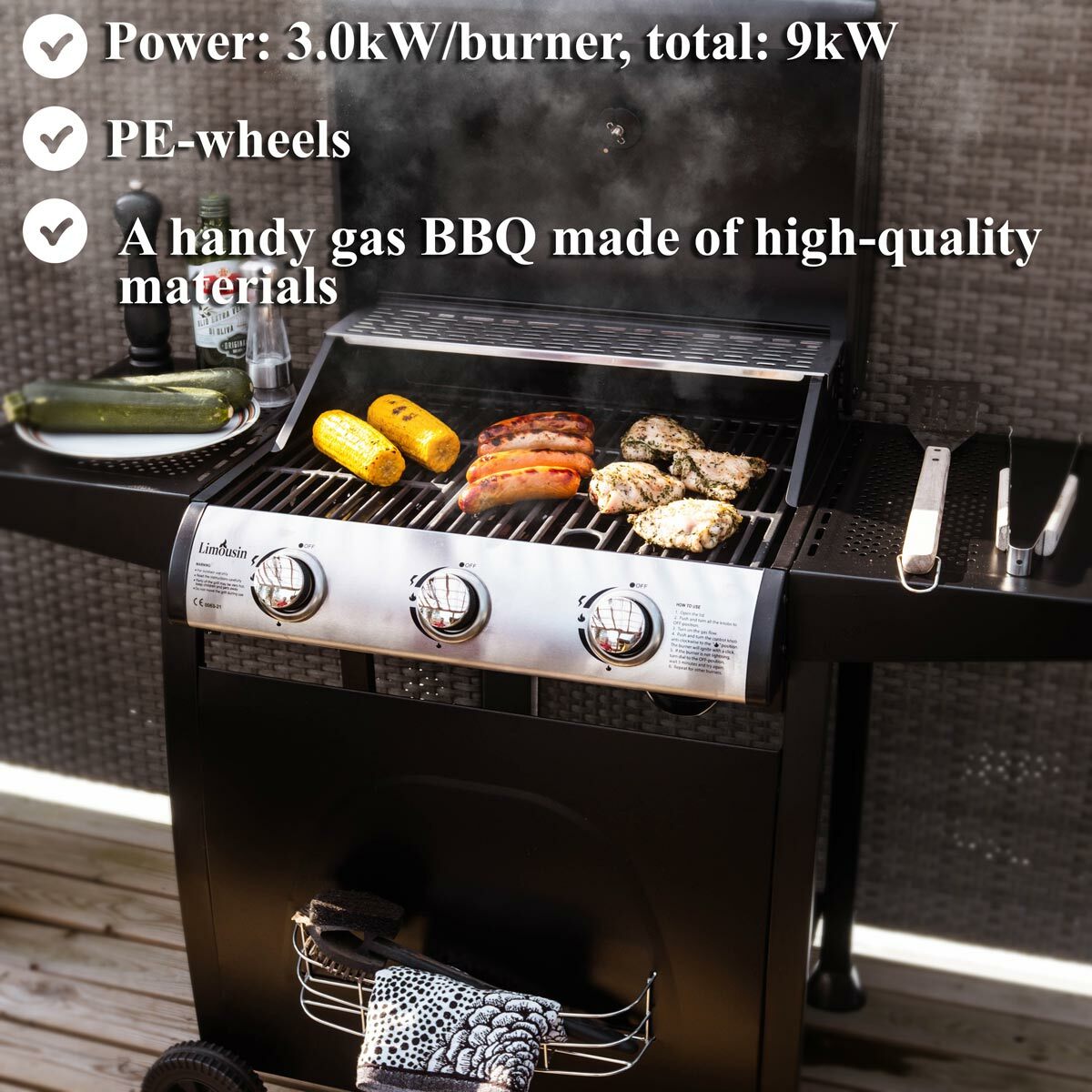 Limousin Barbacoa de gas Classic 3