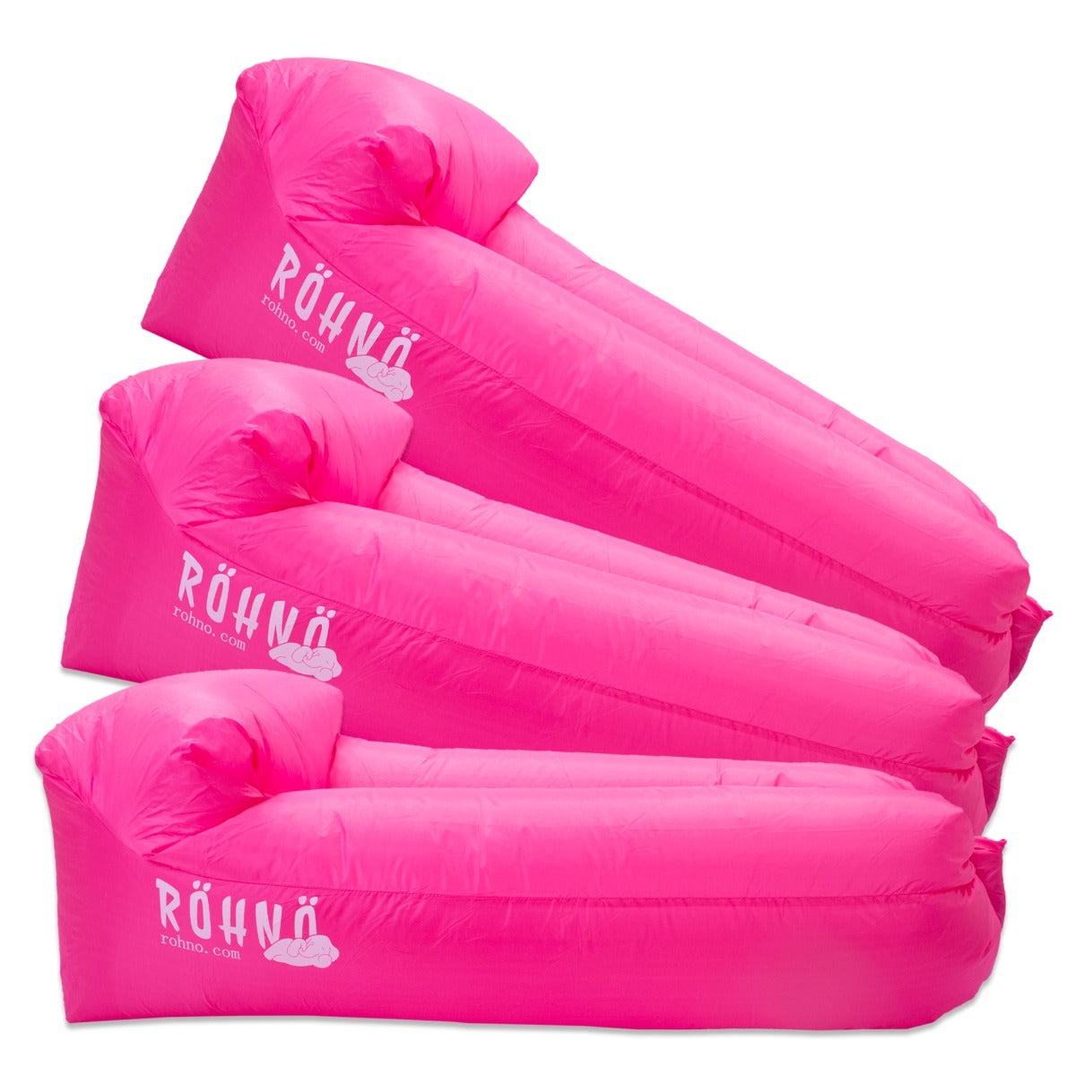 Röhnö Divano Gonfiabile Multipack, 3 pezzi rosa