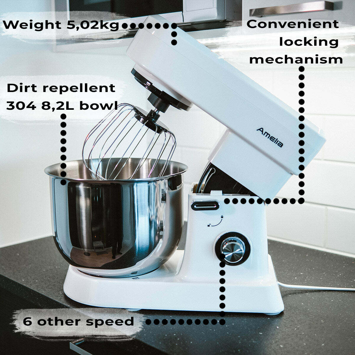 Amelia Impastatrice planetaria M8200 Pulse 8,2L