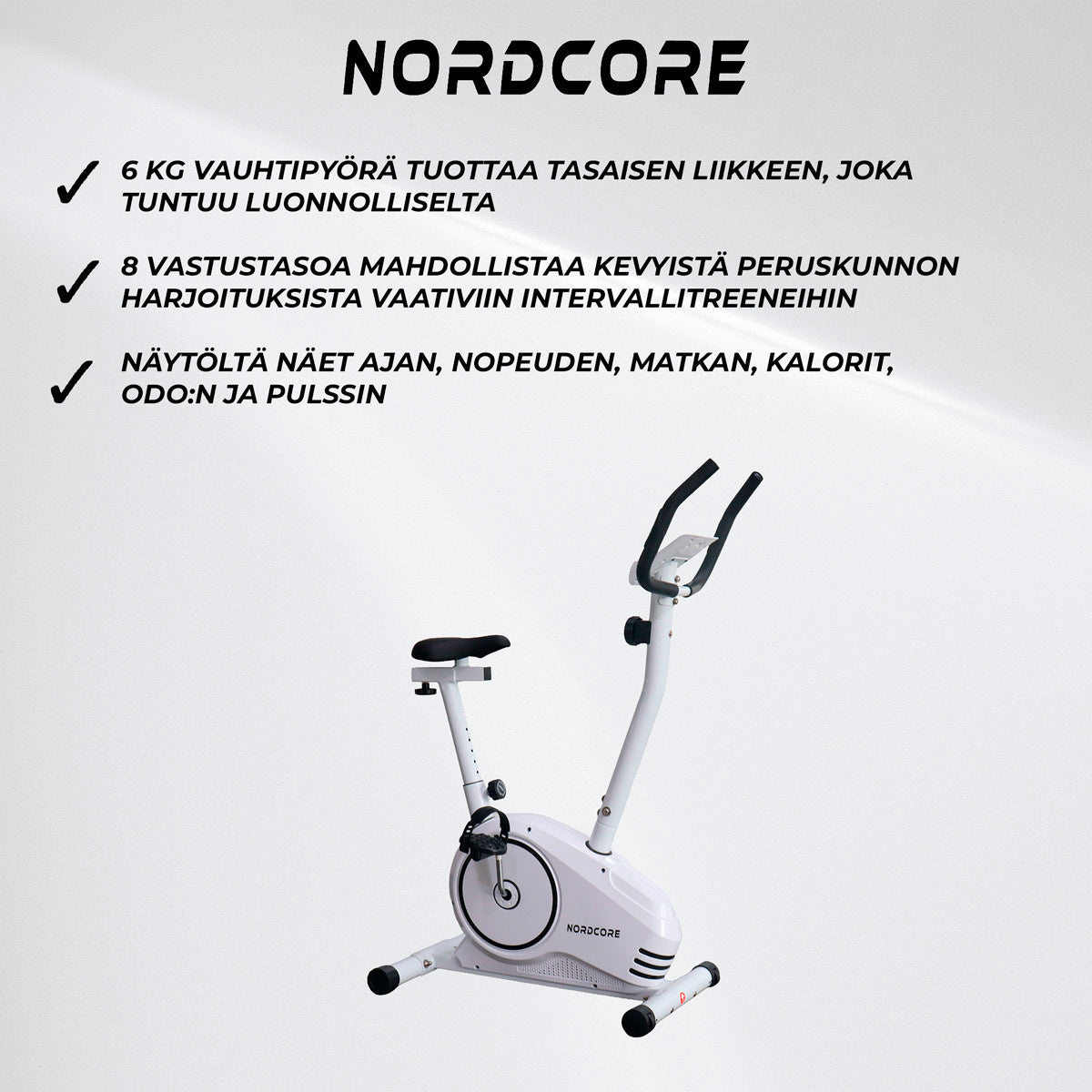 Nordcore Kuntopyörä 600 Valkoinen