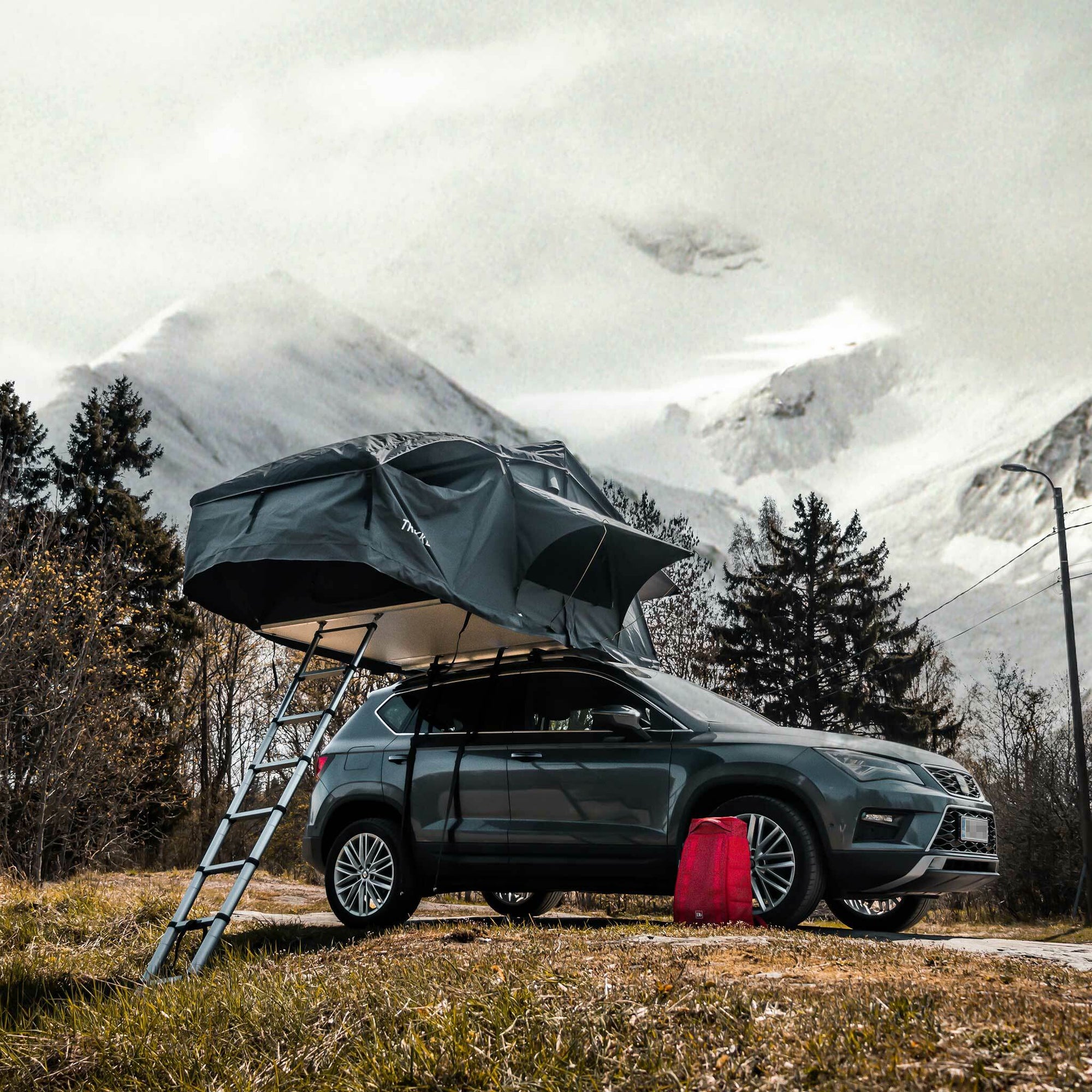 Trekker Dachzelt Cabin L, schwarz