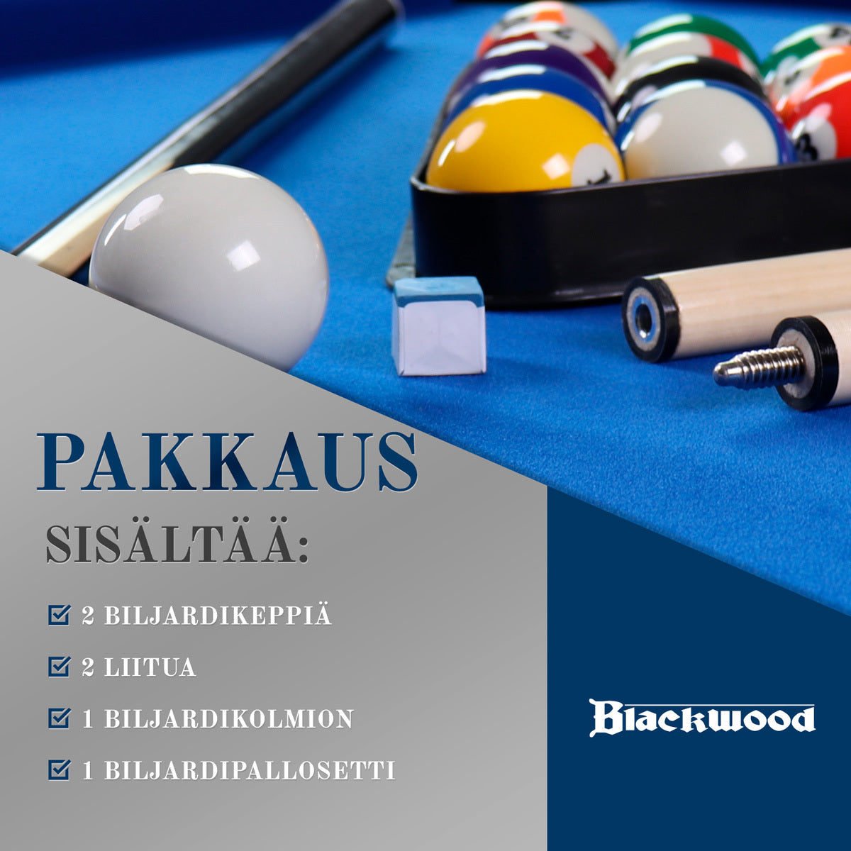 
              Blackwood Biljardipöytä, 7' Official Black