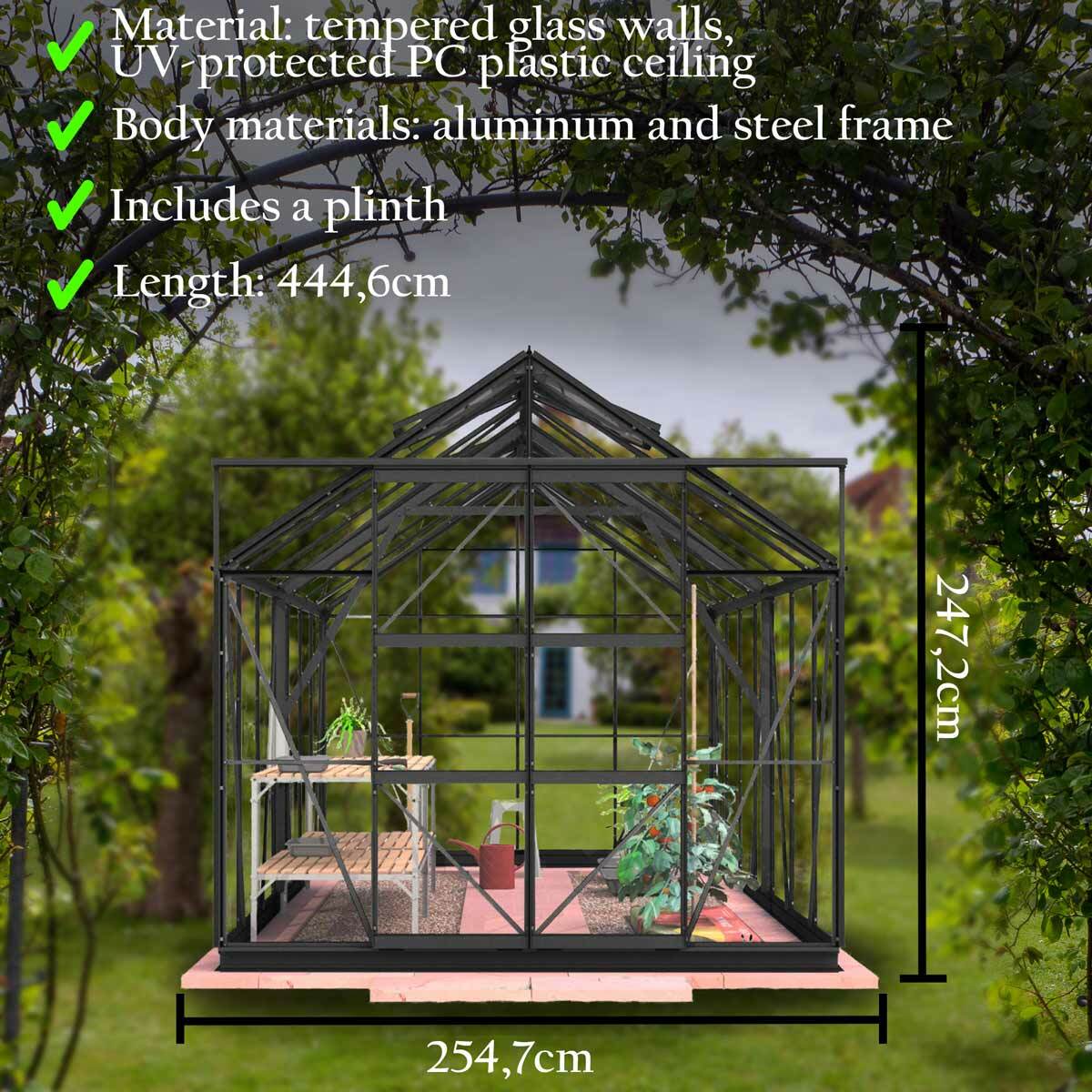 
              Lykke Tuinkas Hybrid 11,3m2, zwart