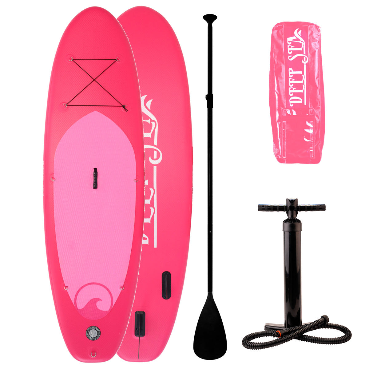 Deep Sea SUP Board Set Standard (275cm), rosa