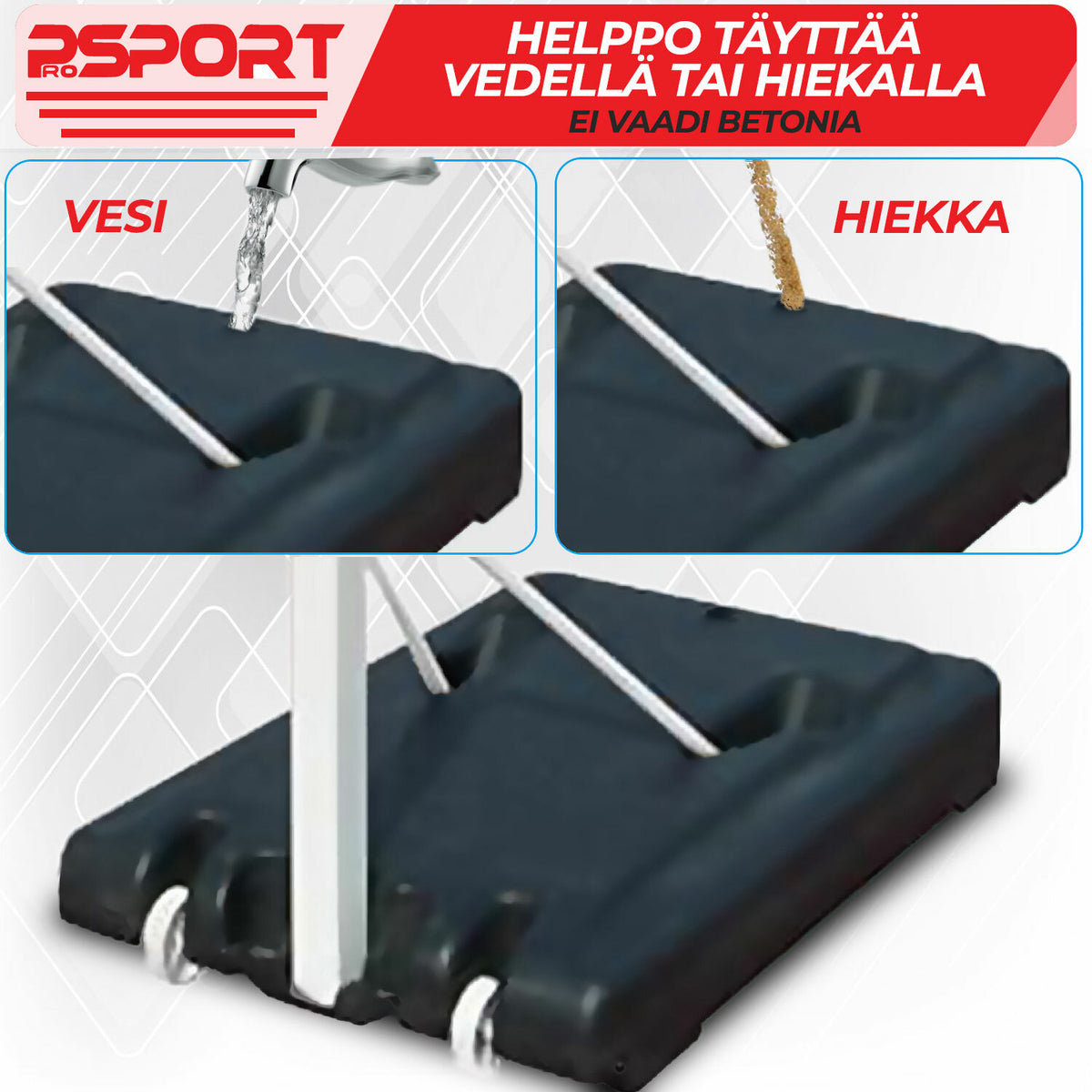 
              Nuorten koripalloteline 2,1-2,6m - ProSport