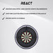 React Darts-taulu + Taustarengas + Valo