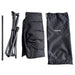 Trekker Kampeerstoel Premium, zwart - max 150kg