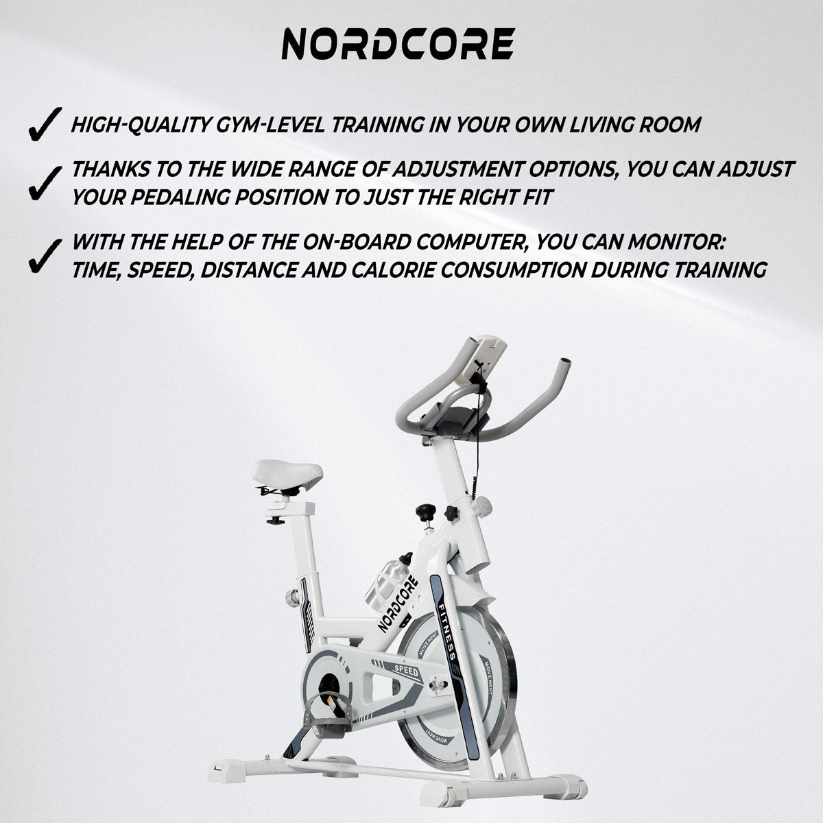 
              Nordcore Vélo de Biking Core 1300, Blanc