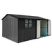 Fornorth Storage Shed with Window 375x286x162cm, Black