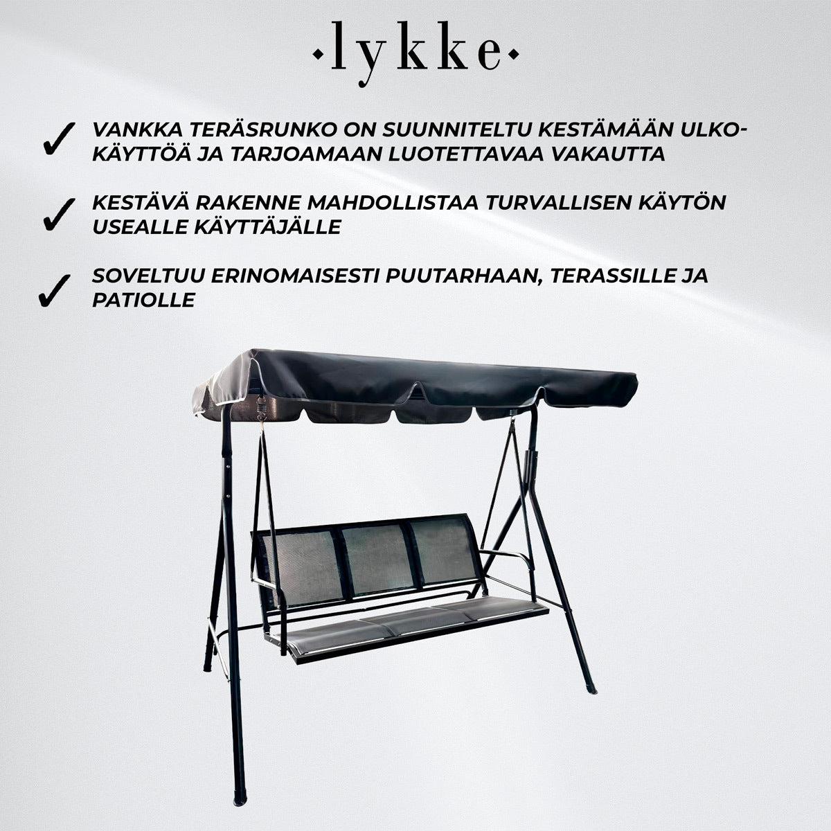 
              Lykke Pihakeinu Elegance, musta