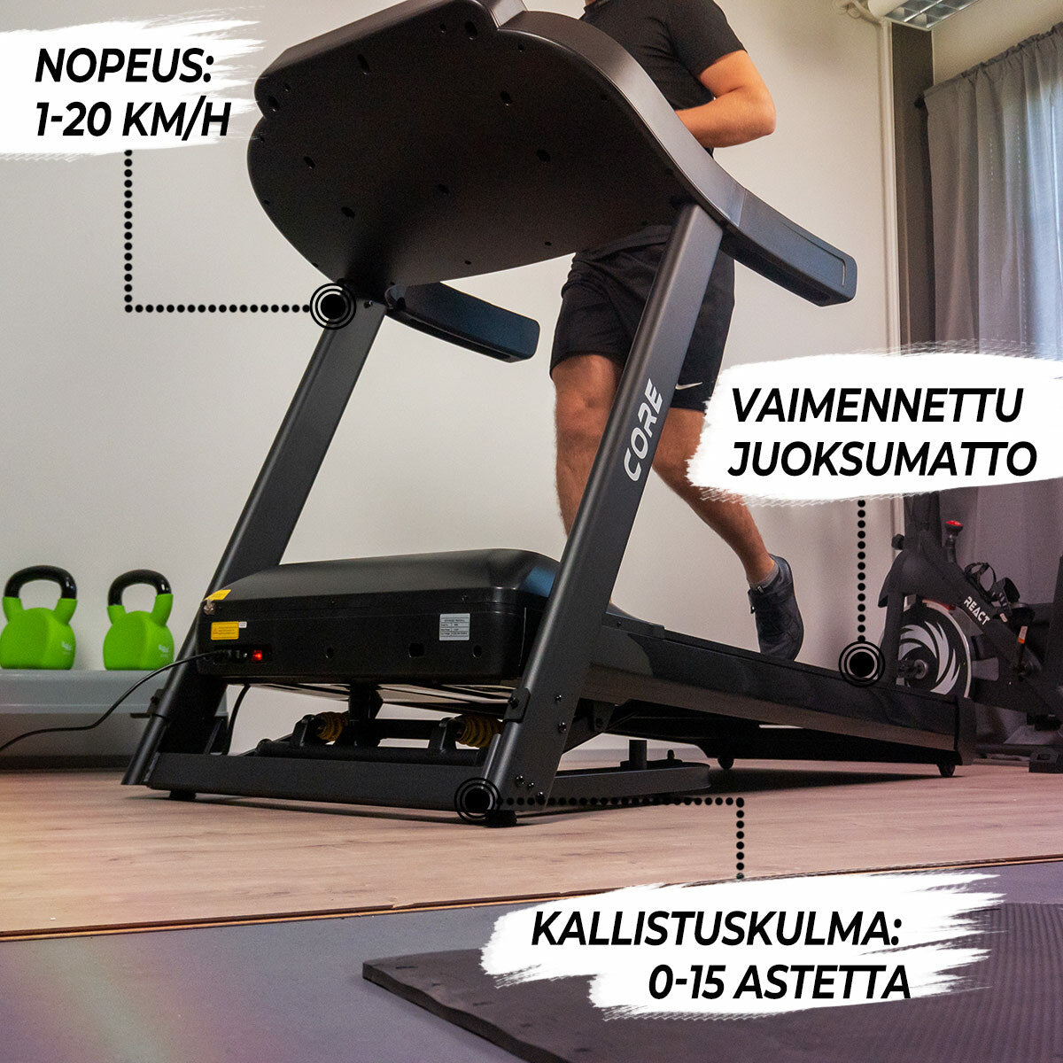 
              Nordcore Juoksumatto Core 5000