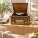 Lykke Plattenspieler Schallplattenspieler Retro AM/FM Bluetooth