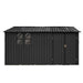 Fornorth Storage Shed with Window 375x286x162cm, Black