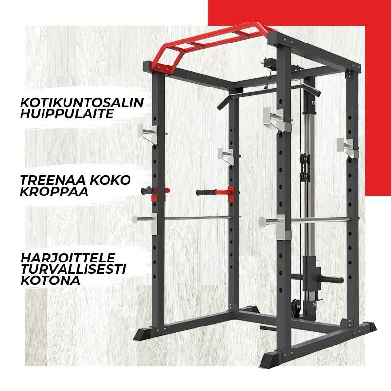 
              Nordcore Power Rack kyykkyhäkki Core 110X140X220 cm
