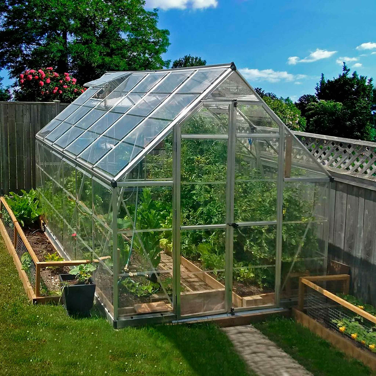 
              Palram-Canopia Tuinkas Octave, 8,9m², 8x12, zilver