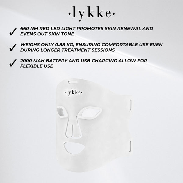 Lykke Red Light Therapy Device Mask LED Pro - 99,90 EUR - Nordic