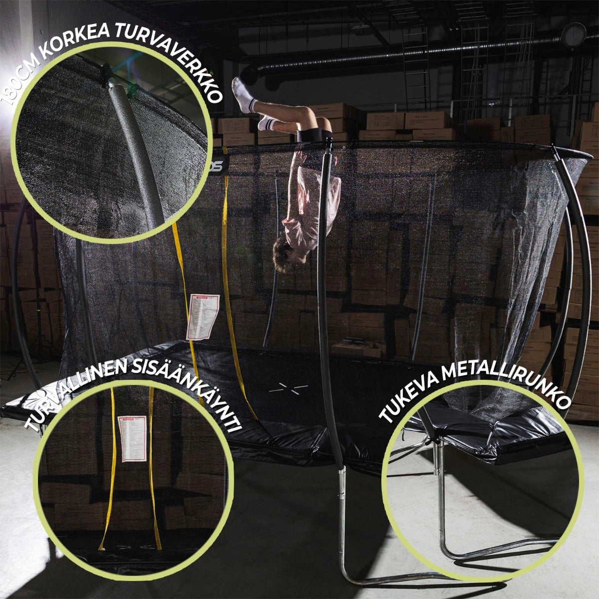 
              Stratos Trampoliini suorakaide 244x366 cm