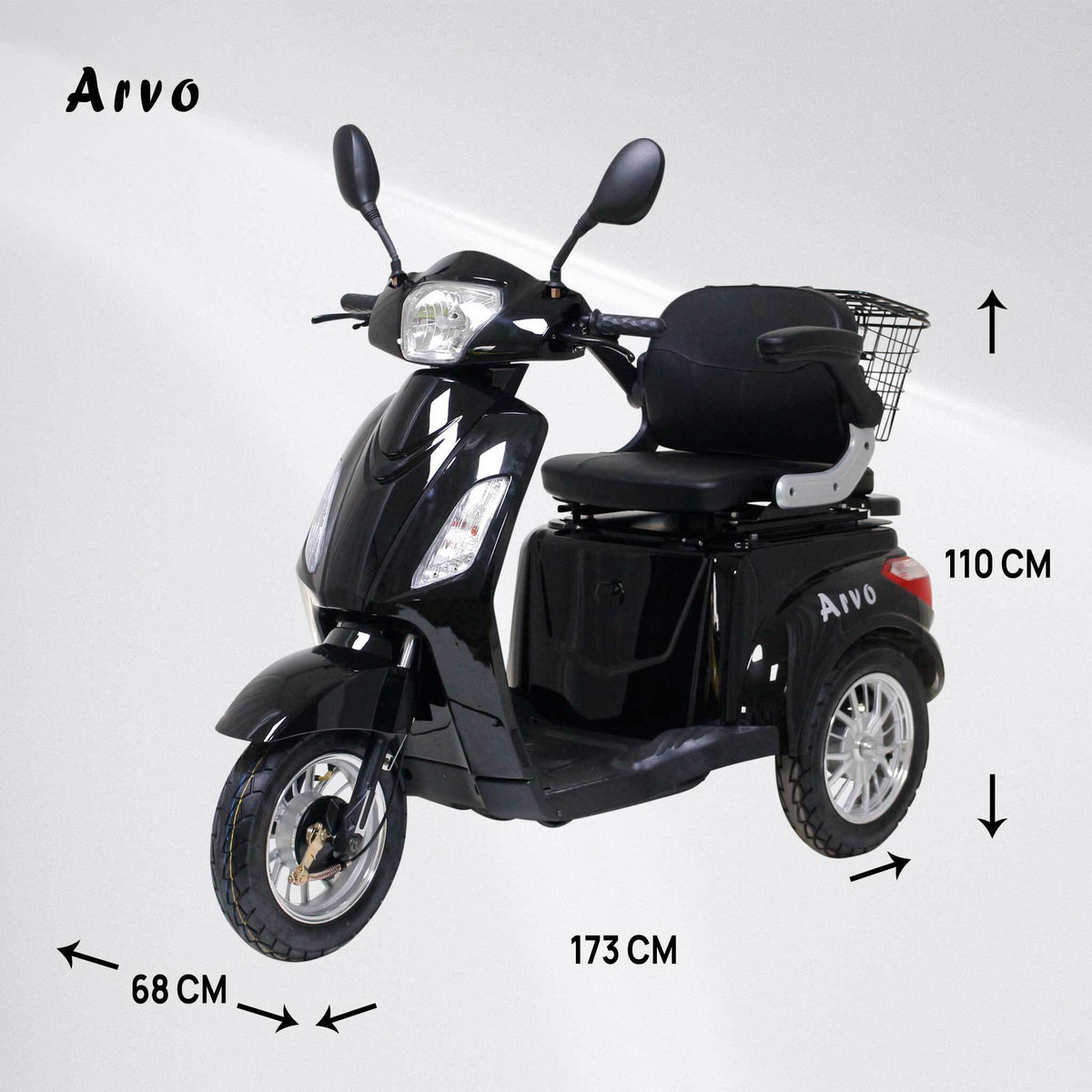 
              Arvo Scooters Eléctrico para Minusválido P300 Negro