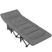 Nordcore Lit de Camping Premium, Gris-190x68x40cm - max 200kg