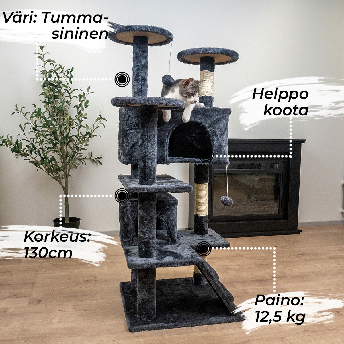 
              Trekker Kissan kiipeilypuu Hotel 130cm