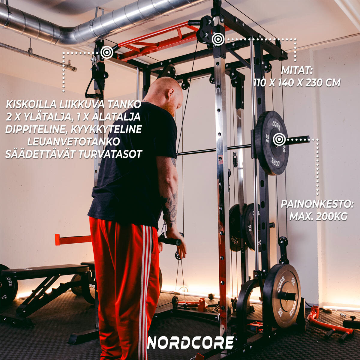 
              Nordcore Smith Rack Kyykkyhäkki Core