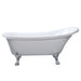 Lykke Bañera con Patas Nordic Deluxe 1500x750x710mm, Blanco