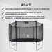 React Trampoline 427cm with a safety net