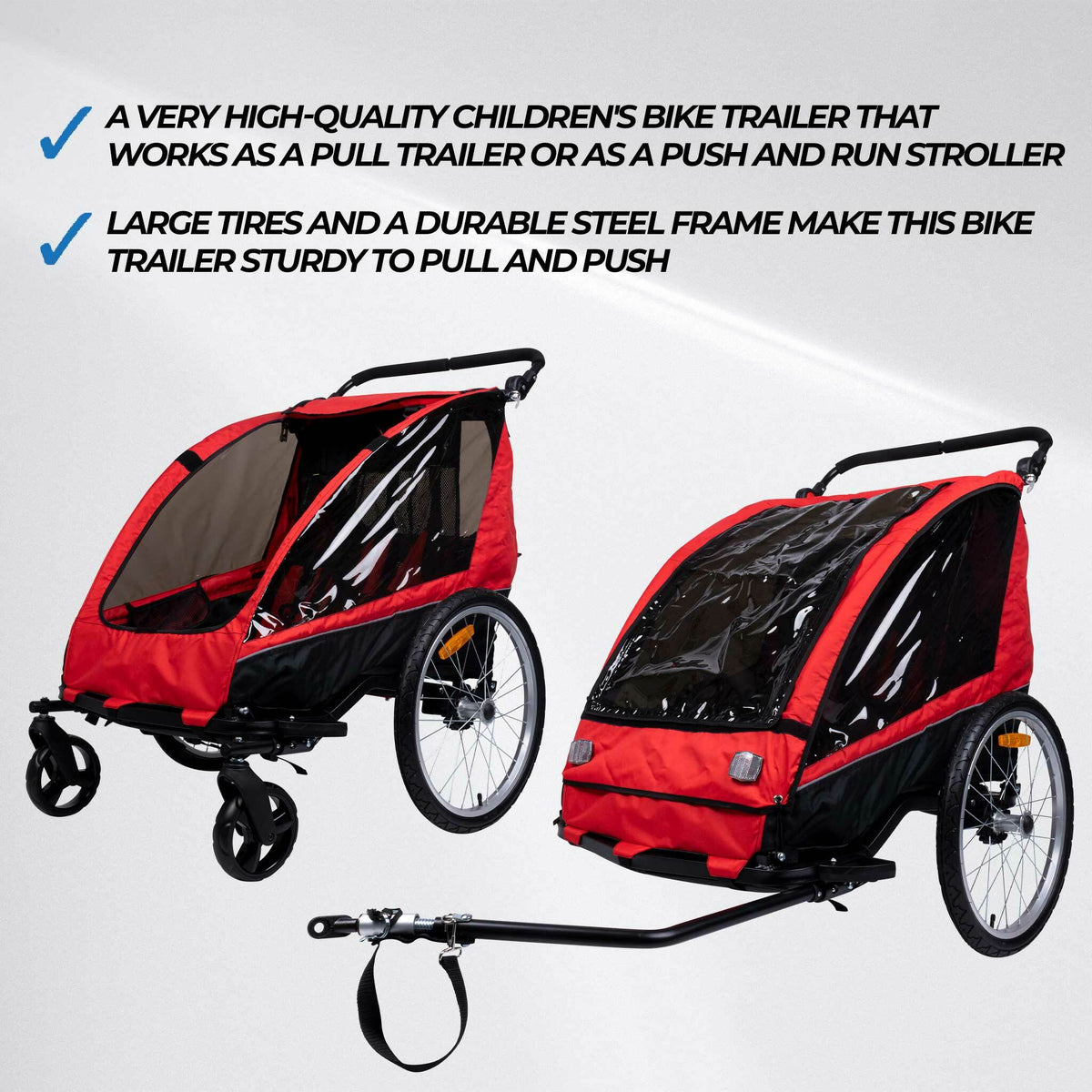 
              Trekker Bike Trailer for 1-2 Children Pro